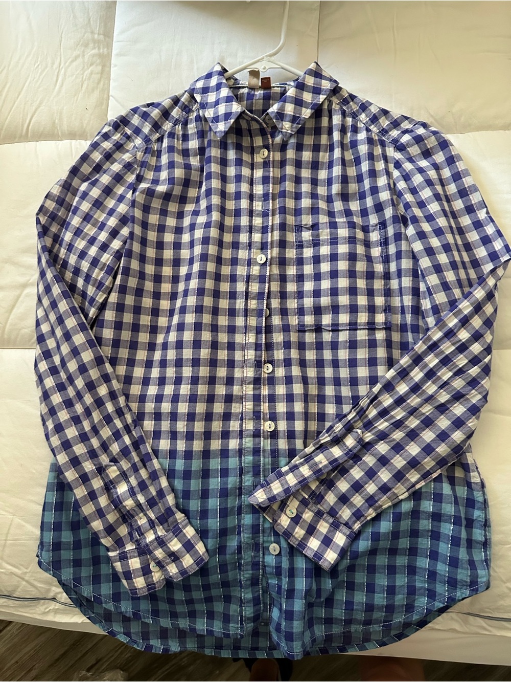 Pilcro dip dye women’s Button-Down Shirt